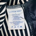 NWT Lands’ End Black Stripe Lace Up Tankini Sz 2 Photo 2