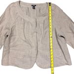 Kenneth Cole Reaction Women's Ivory Bolero Jacket Size 12 Casual Button Up Photo 2