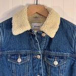 Old Navy Denim Jacket with Cream Sherpa Collar/ Interior 100% Cotton Size XS Photo 1