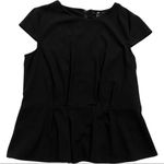 H&M  Black Fitted Top With Cap Sleeves Photo 4