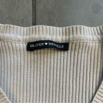 Brandy Melville  Ribbed Long-Sleeve V-Neck in Grey Photo 2