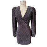 Ronny Kobo Pleated Rainbow Metallic Mini Party Dress Size XS X Photo 2