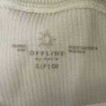 Aerie White Ribbed 7/8 Leggings High Rise Photo 3