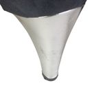 LK Bennett L. K. Bennett Size 7.5 black platform heels Suede black silver 4" Photo 9