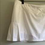 Athleta  Womens LARGE White Ace Tennis Skort Layered Ruffle Hem Athletic Skirt Photo 3