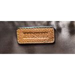 Heshe Women’s Genuine Cognac Cowhide Leather Large Purse READ Photo 1