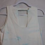 Crown & Ivy  Beach Scene Vacation Dress - Blue and Green Sleeveless Size 6 Photo 6