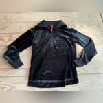 Tops Spanx Black Velvet Half-Zip Pullover size xs Photo 1