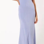 Petal and Pup  $99 nwot DECLAN HALTERNECK MAXI DRESS - BLUE‎ XS Photo 0