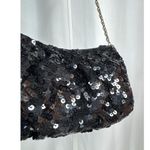 NWT Vintage Magid sequin black formal with bag chain handle Photo 3
