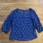 Hello Kitty Blue Sheer  Blouse Women’s Small -EUC Photo 0