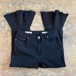 Anthropologie EUC Black Frayed Hem Jeans with Studded Detail Photo 0