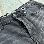 Free People We The Free Black Grommet Waist Mid Rise Button Fly Denim Shorts Women’s Size 27 Photo 6