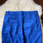 J.Crew  EUC 100% wool cafe capri electric blue and black cuff Photo 3