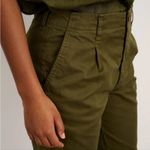 BNWoT Alex Mills Boy Pleated Chino Dark Olive Green Size 10 Photo 3