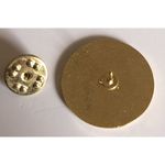 Rare Vintage 1980s Sierra Madre Girl Scouts Pin Green Angel SMGS GS Gold Tone Photo 3