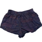 Sun & Shadow Shorts Navy Print Pom Pom Photo 0