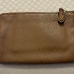 Coach Brown Pebble Leather Writslet Inside Pocket Photo 2