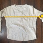 Madewell women’s oversized asherton waffle henley sweater Photo 2