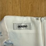 Danielle Guizio GUIZIO Mini Skirt Lace Floral Sweet Rose Size M Ivory Blue Photo 2