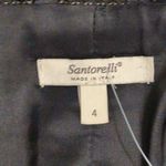 Santorelli Womens Brown Patterned 3 Button Collared Blazer Jacket Size 4 Photo 4