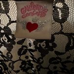 California Concepts 90s Vest Black Lace Tie Back Steampunk Goth Grunge Size XS Photo 6