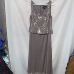 Alex Evenings WO SIZE 14 soft mauve FORMAL MOTHER OF BRIDE/GROMM DRESS 2 Piece Photo 7