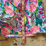 Lilly Pulitzer  Lana Skort Romper Dress Maldives Green Turtle Wave Size Large Photo 10