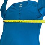 Duluth Trading Co Long Sleeve Cotton Shirt Womens Size Small In Teal Blue Photo 6