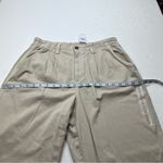 American Eagle AE Stretch Mom Pant Khaki Tan High Rise Tapered 14 Long NEW *FLAW Photo 10