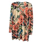 Chico's  Tropical Floral Lightweight Semi Sheer Knit Cardigan Sweater Womens Large Photo 1