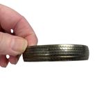 Silver Textured Bangle Bracelet, silver, summer, party, office, festival Photo 5