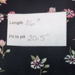 H&M Divided Black Floral Mini Dress with Neck Tie Size 14 Wedding Guest Dress Photo 10