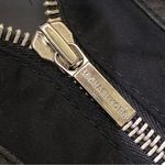 Michael Kors MICHAEL Black Leather and Fabric Moto Jacket Photo 5