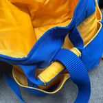 FISHER PRICE Diaper Bag Tote Cooler Bag Blue Yellow Vintage Large Travel 90's Photo 13