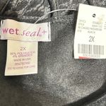 Wet Seal Y2K Plus Dress 2X Black Babydoll Cage Neck Textured Floral Going Out Photo 5