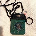 Chala NWT  Cell Phone Purse Crossbody Convertible DAZZLED TURTLE Turquoise Blue Photo 0