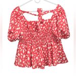 Krush Women’s  Pink Patterned Blouse. Photo 2