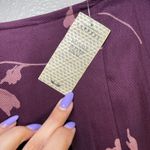 EXPRESS Vintage Long Maxi Skirt Y2K Floral Boho Size 11/12 90s Purple Photo 2