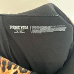 Victoria's Secret VS PINK Black yoga pants with Leopard waist band and PINK logo size Medium Photo 4
