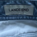 Lands' End Chambray Shorts Women's Casual Drawstring Pockets Blue Size 8 Photo 2