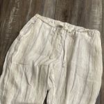 CP Shades  white striped Hampton linen pant XS Photo 1