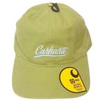 Carhartt  Women's Canvas Script Graphic Baseball Cap Hat Green AH5247-W New Photo 0