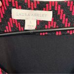 Laura Ashley  Black and Red Chevron Maxi Dress - Size: Large Photo 1