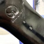 St. John  Sapphire Blue Satin Size 8 Sling Backs ITALY Jeweled Pump Shoe Photo 4