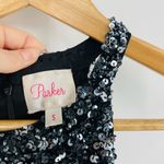 Parker  Audrey Sequin Mini Dress in Gunmetal Black Size S Photo 5