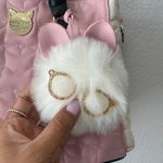 Betsey Johnson Women's Cat Print Pink/White Purse Photo 1
