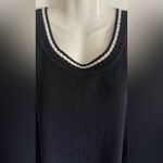 St. John  Blue Tank Top with White Trim Photo 2