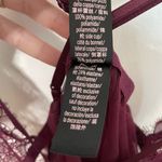 Victoria's Secret Burgundy Camisole S Lace Tulle Strappy Nightgown Teddy 1 Piece Photo 4