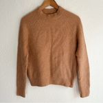 Banana Republic Aire Waffle Knit Wool Blend Sweater Tan Sz Medium Photo 1